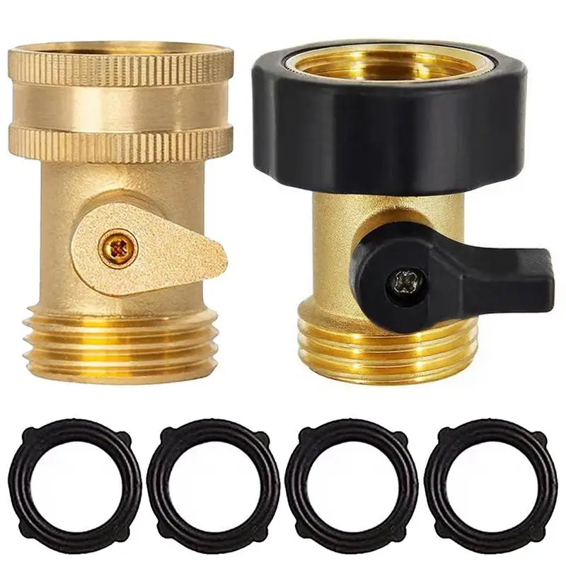 

Garden Hose Adapter Copper Double Male No-Leak Hose Coupler 3/4inch Accessory for Quick Connecting Garden Irrigation System Lawn