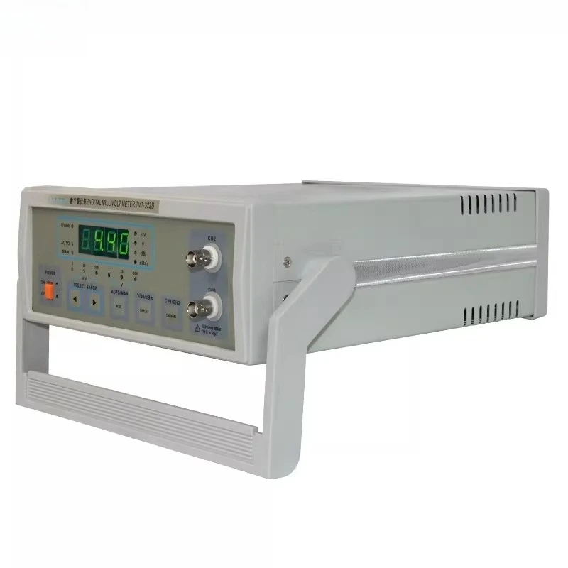 For TVT-322D Digital Millivoltmeter, Manual Auto Compact 2HZ-2Mhz 300V Pointer AC Digital Millivoltmeter Reading Detector