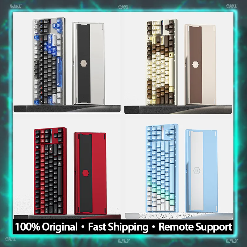 Furycube GT80 Mechanical Keyboard Customized Hot Swappable Hifi Fill Switch 220 Mesh CNC Aluminum BT 2.4g Wireless RGB Keyboard