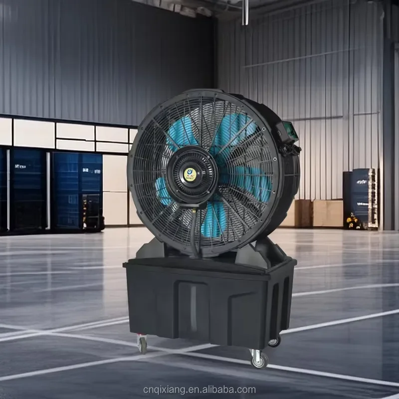 Factory Price Portable Ball Bearing Electric Industrial Humidifying Drum Fan with Spray Water 220V/50Hz
