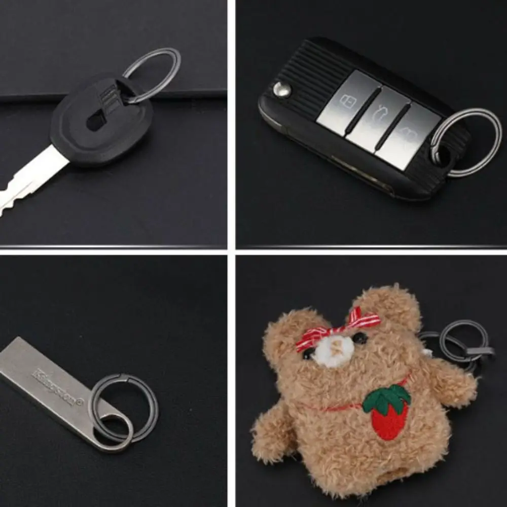 New Real Key Rings Titanium Alloy Super Lightweight Titanium Alloy KeyRings Buckle Male Creativity Gift