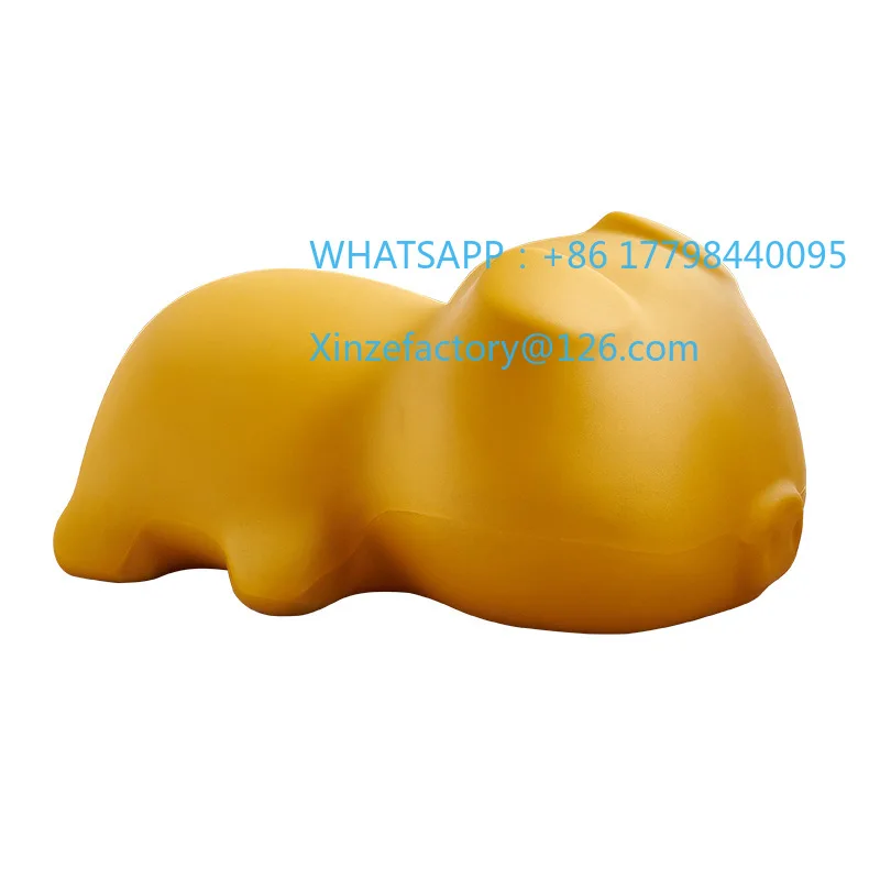 تخصيص كريم نمط غرفة المعيشة المنزلي لطيف خنزير خنزير زخرفة كرسي باب الأحذية تغيير البراز #5