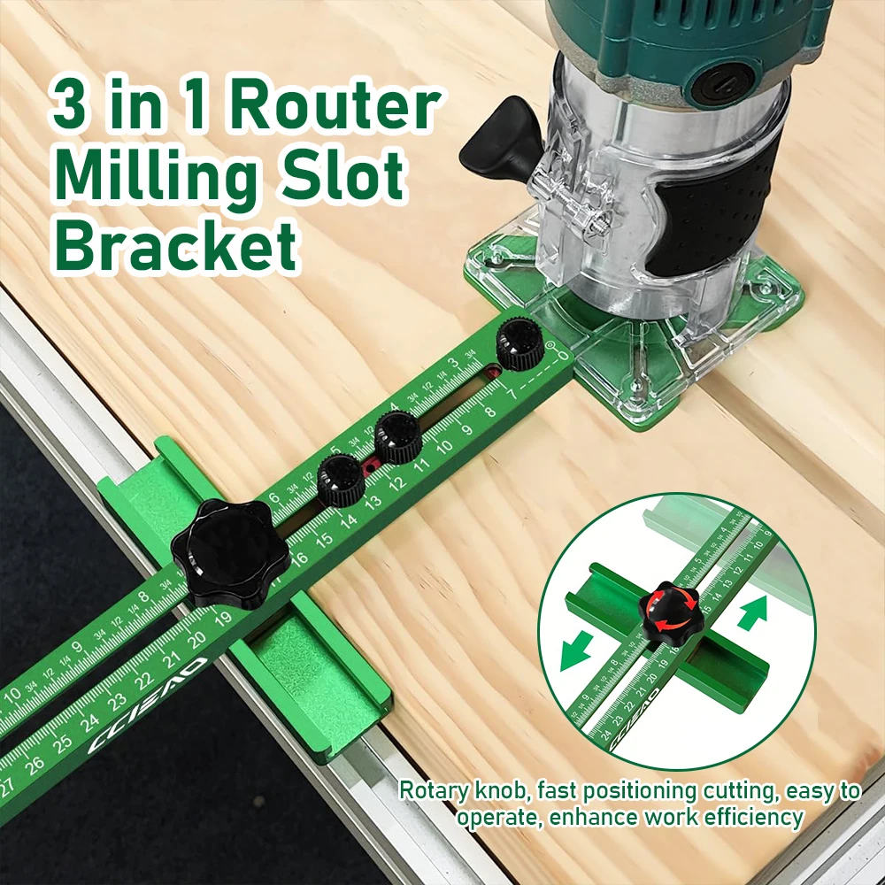 

Универсальный регулируемый складной фрезерный упор-держатель 3-в-1 для фрезерования и обработки древесины, износостойкий фрезерный инструмент