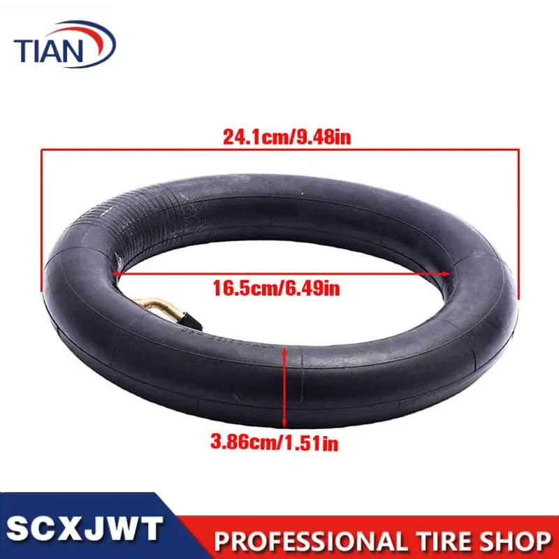 10x2/2.125 inner tube 45 °, bent valve inner tube, universal 10 inch wheel hub tire, suitable for electric scooter accessories