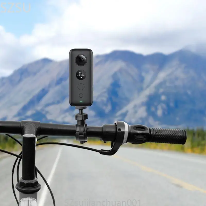 

SZSU Clamp Camera Mount Holder Bike Clip 1/4 Inch Adapter for Insta360 X Sports Camera for OSMO Mobile 2 3
