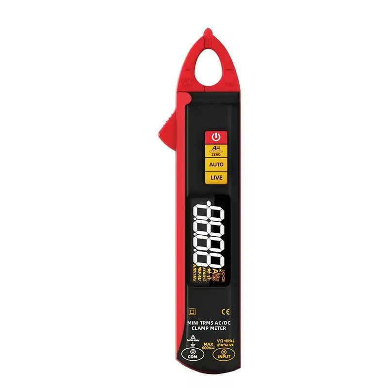 Small AC and DC clamp meter Digital high-precision intelligent anti-burn rechargeable clamp current multimeter