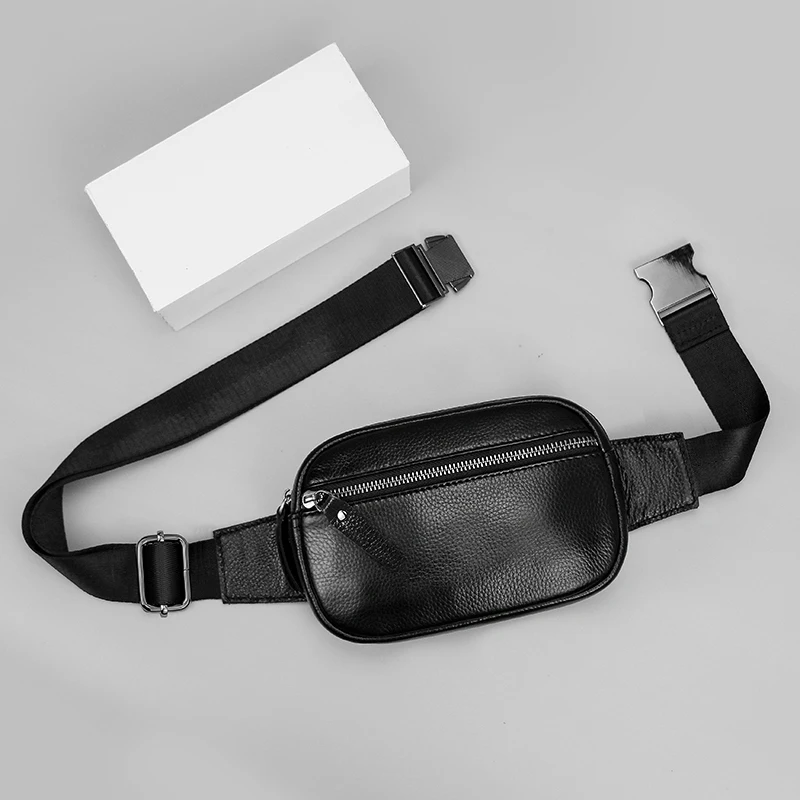 Fanny Pack Waist Bag Multifunction Genuine Leather Hip Bum Bag Travel Pouch For Men and Women For Hiking Running And Cycling