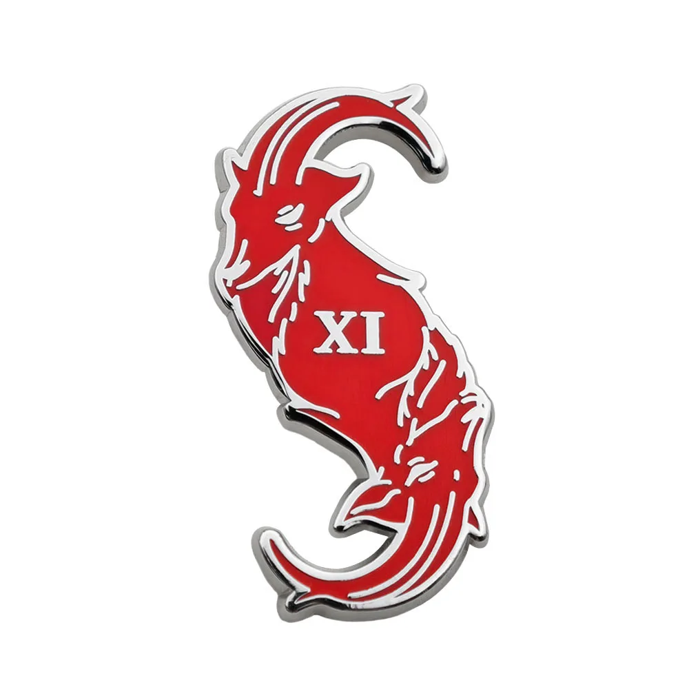 Rock Band Slipknot Logo Brooch Red Animal Silhouette Enamel Pin Retro Curve Sheep Horn Beast Head Metal Badge Jewelry Fans Gift