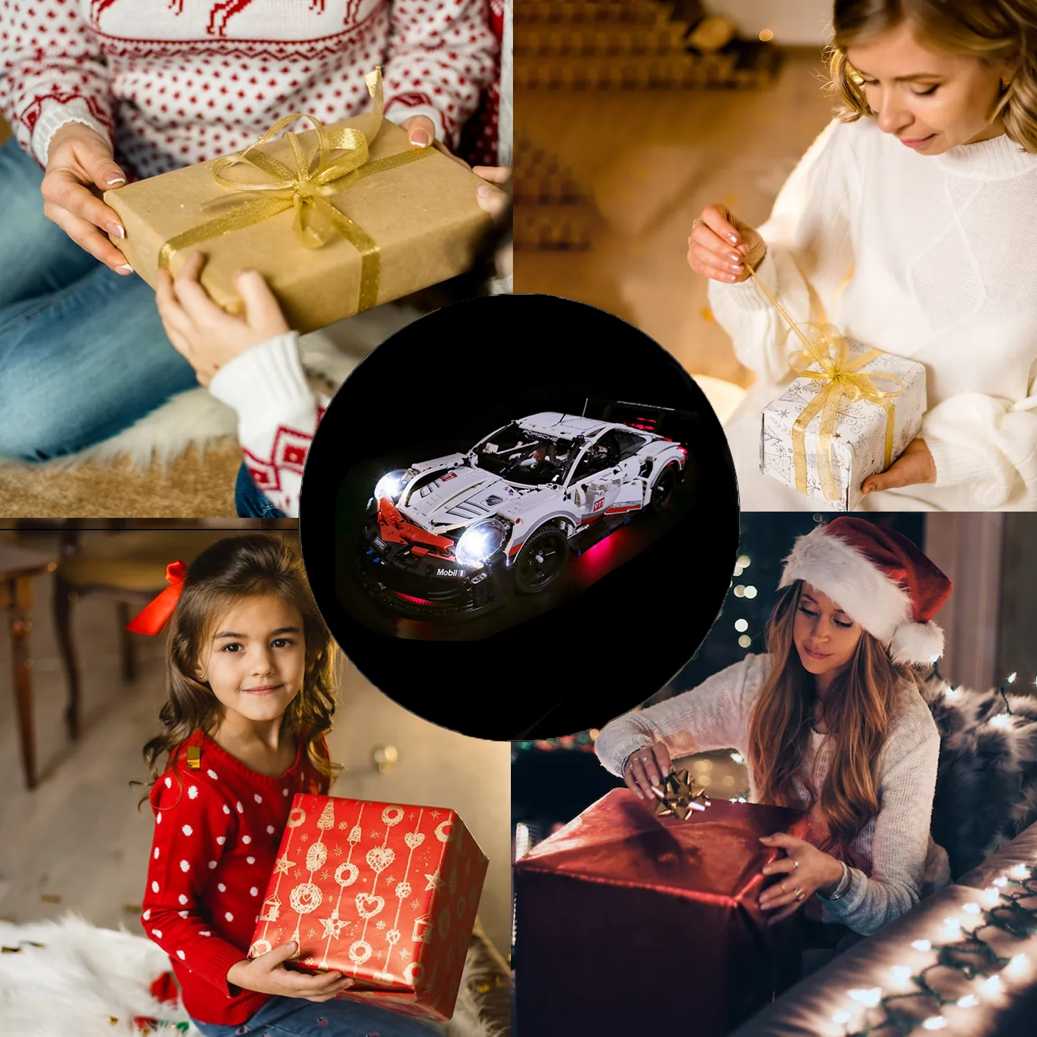 LYBMTWF Kit de iluminação LED compatível com Lego 42096 White Super Racing Car Toys Set (NÃO inclui os tijolos modelo)