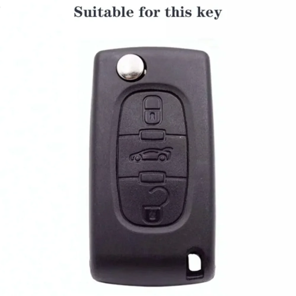 New Silicone Car Key Case Cover Keychain Fob Shell for Citroen C2 C3 C4 C5 C6 Xsara Berlingo for Peugeot 207 307 308 407 607 807
