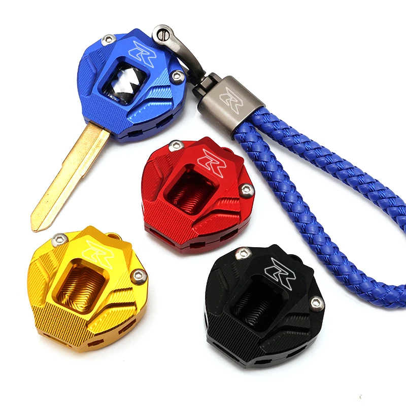 For Suzuki GSXR 600 750 1000 GSX-R 600 750 1000 GSXS GSX1300R Accessories Motorcycle CNC Keychain Case Shell & Keychain Key Ring