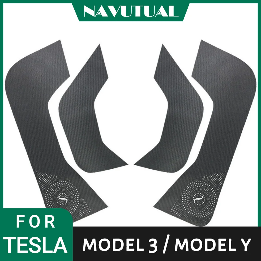 

Car Door Anti-Kick Pad Door Protector Mat Anti-Dirty Anti-Collision Stickers Interior Accessories For Tesla Model 3 Y 2016-2023