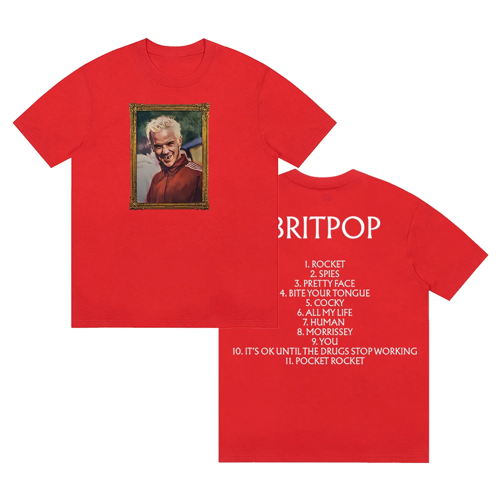 GF Robbie Williams Britpop Album Tracklist Merch T-Shirt Crewneck Short Sleeve Cotton Tee Women Men Streetwear Tops