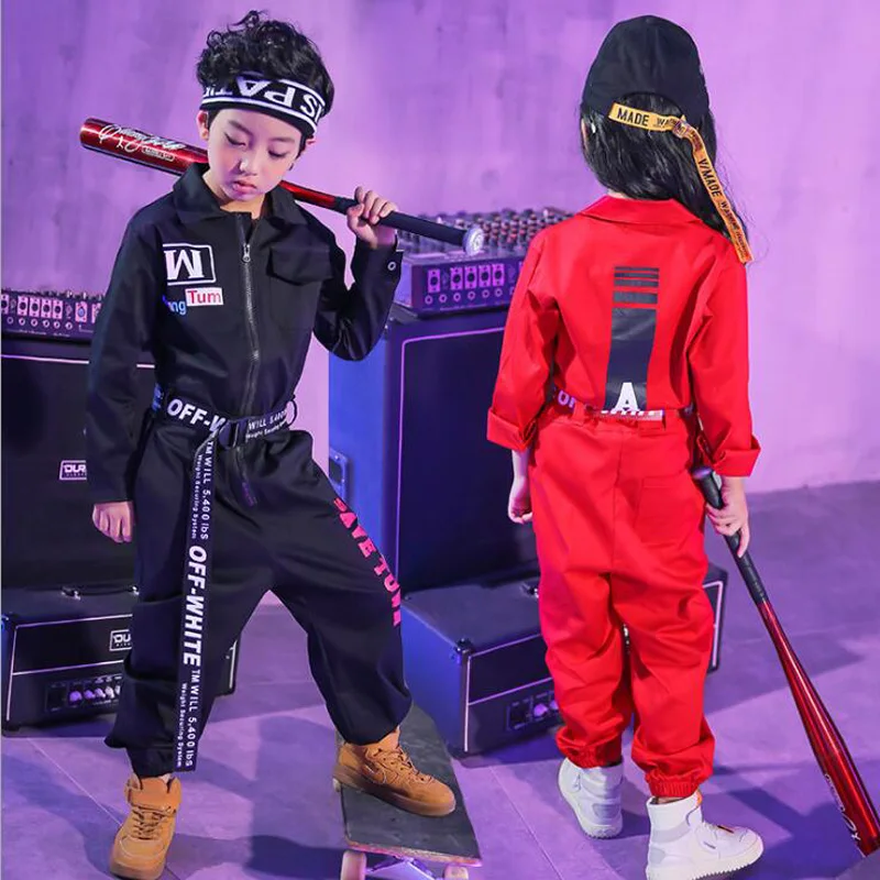 Ragazze Jazz costumi da ballo moderni abbigliamento abiti bambini abbigliamento da ballo Hip Hop per bambini abiti costumi da palcoscenico tuta vestiti