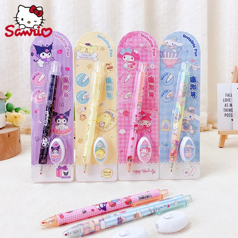 sanrio invisible marker highlighter for children secret memorizing pen mensagem secreta artefato papelaria novo 24 pcs 01