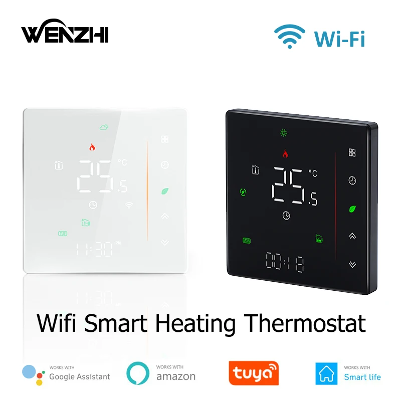 Termostato de calefacción Wifi para suelo caliente, controlador de temperatura Digital de caldera de Gas, 220V, Tuya, Smart Life, Alexa, asistente