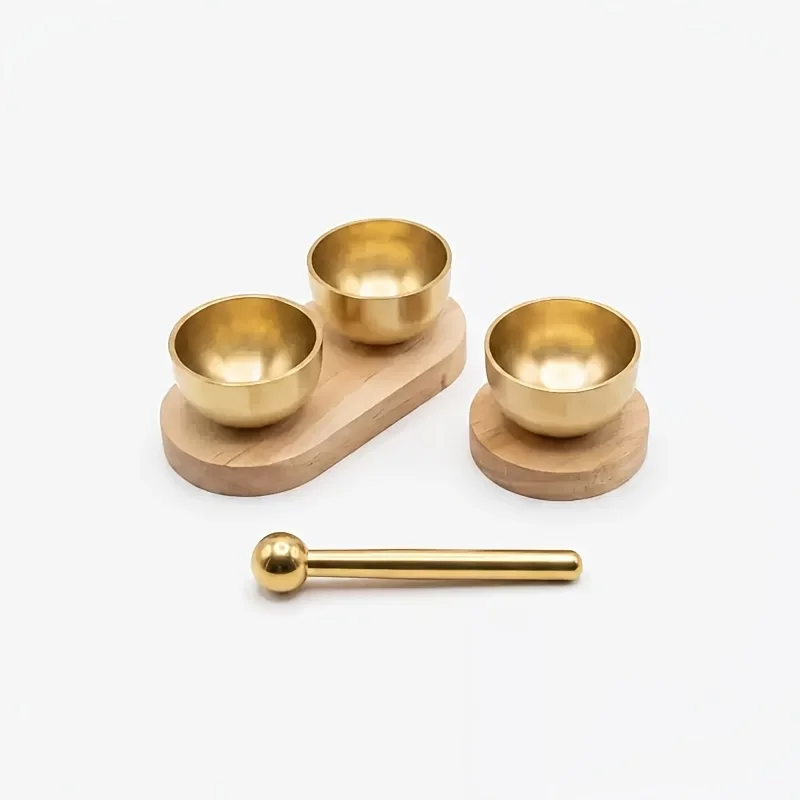 Mini Singing Bowl Set, Meditation Sound Bowl, Clear & Sweet Tone, Ideal for Yoga, Spiritual Relaxation, Unique Gift Option