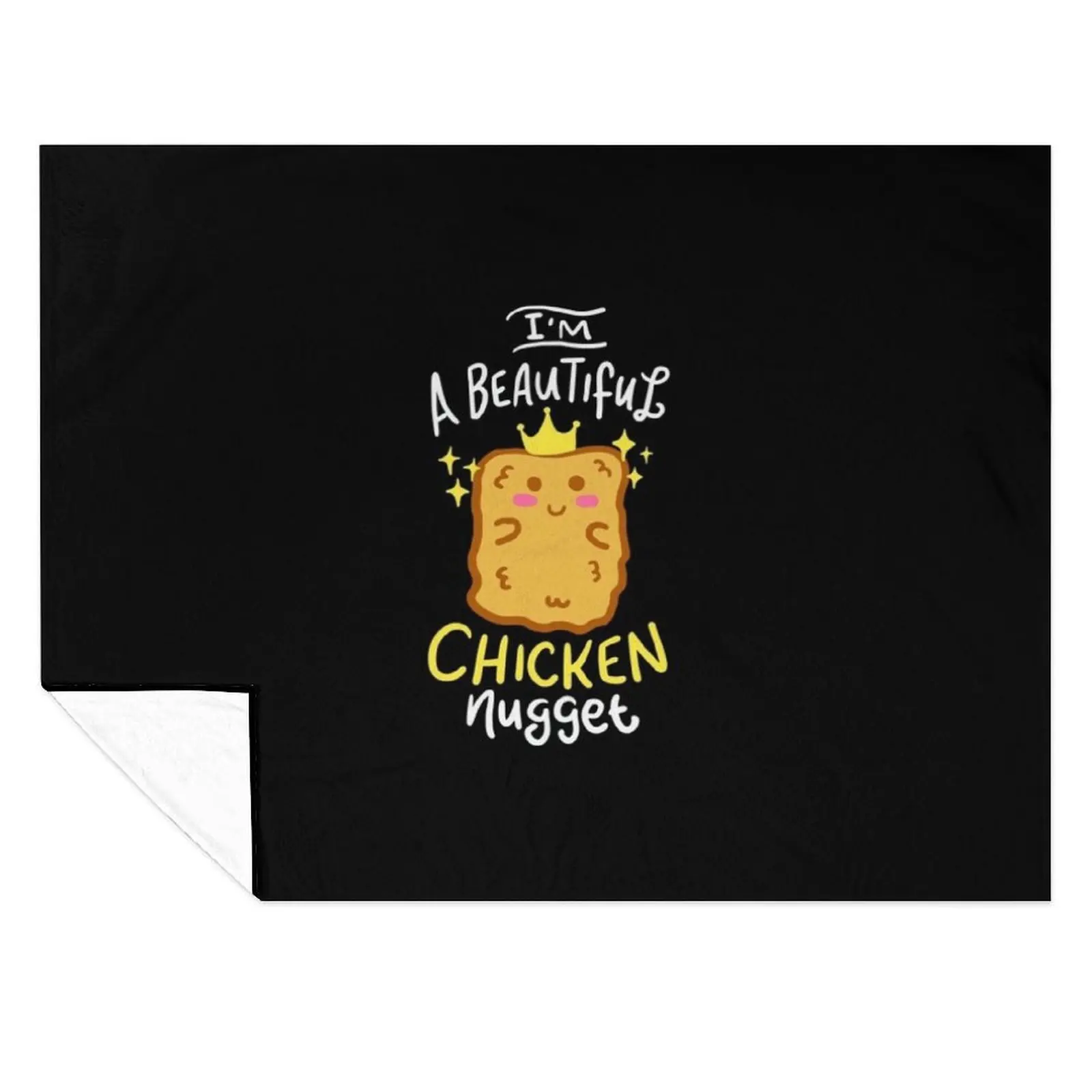 

Funny Chicken Nugget Nug Life Fast-Food Junk Gift Throw Blanket Multi-Purpose Flannel Bed Hairy Blankets