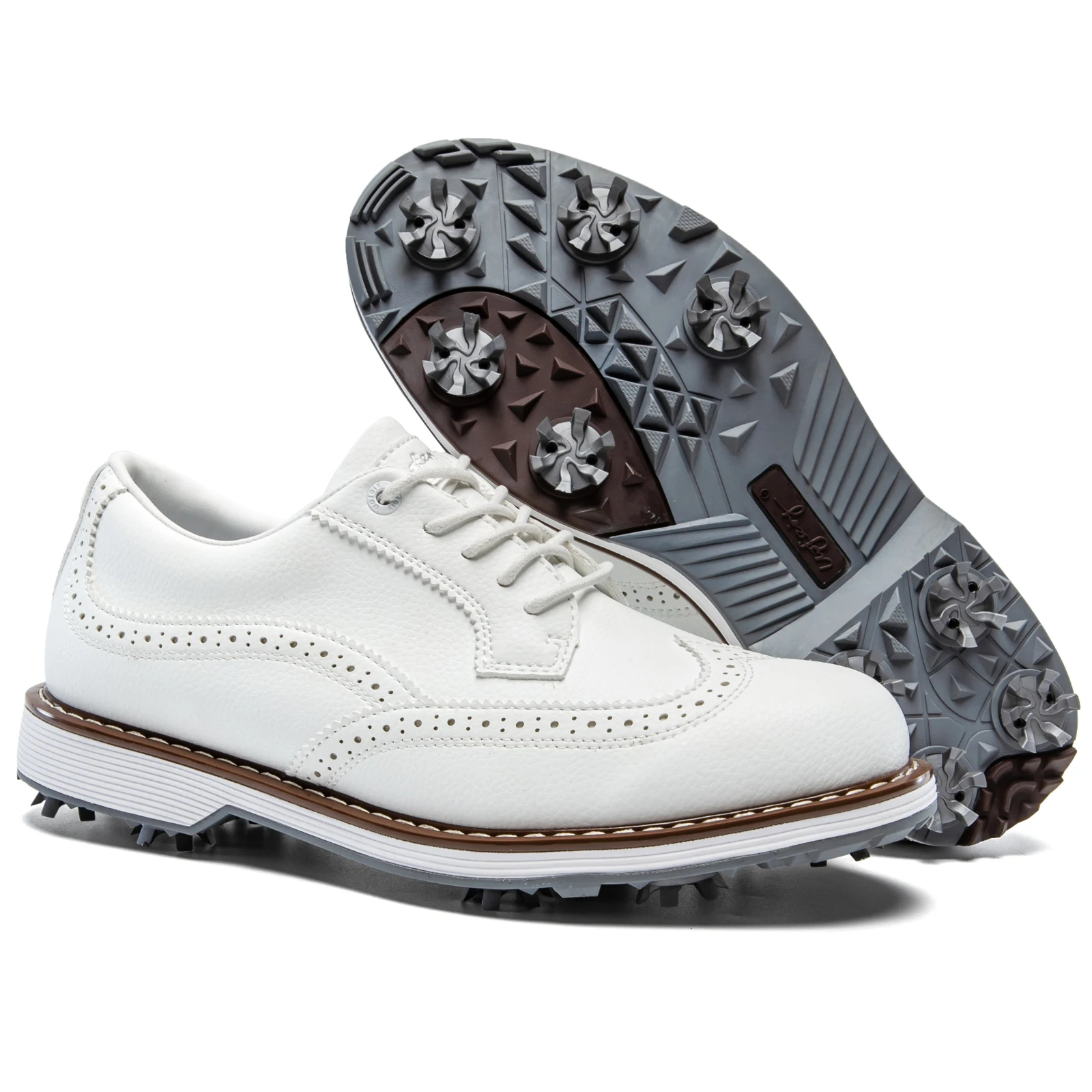 UOFEIY Softlite Professional Men's Golf Shoes Spiked Business Breathable Comfortable view 4