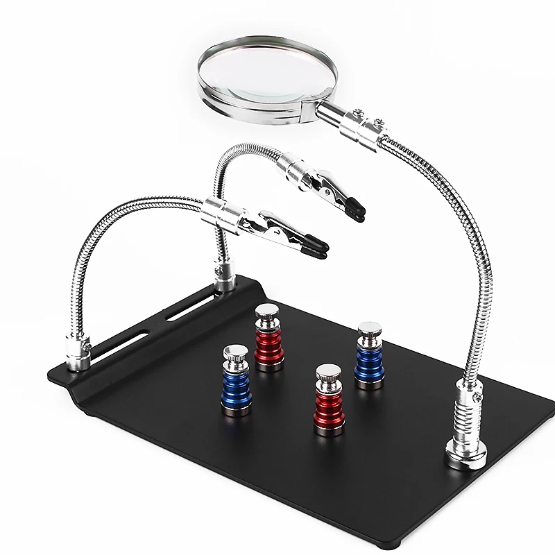 

Многофункциональная сильная магнитная карта с увеличительным стеклом, фиксация чипа материнской платы мобильного телефона, сварочное приспособление для обслуживания