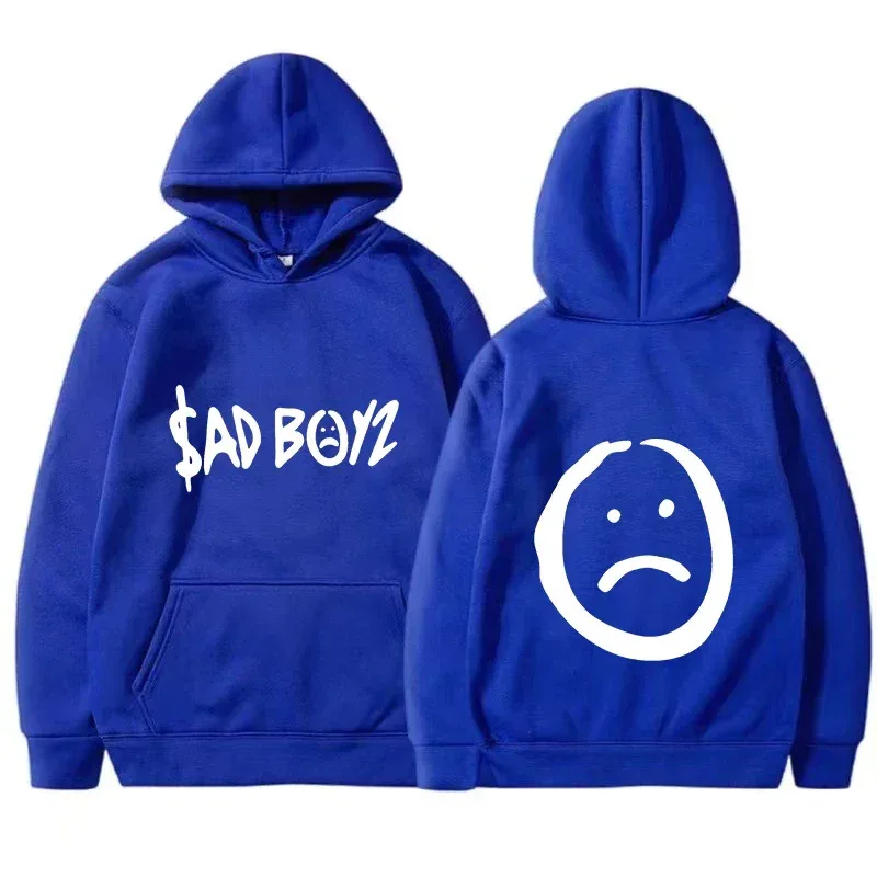 سترة بقلنسوة للرجال من Junior H Sad Boyz World Tour Merch، سترة هيب هوب عصرية كاجوال بقلنسوة