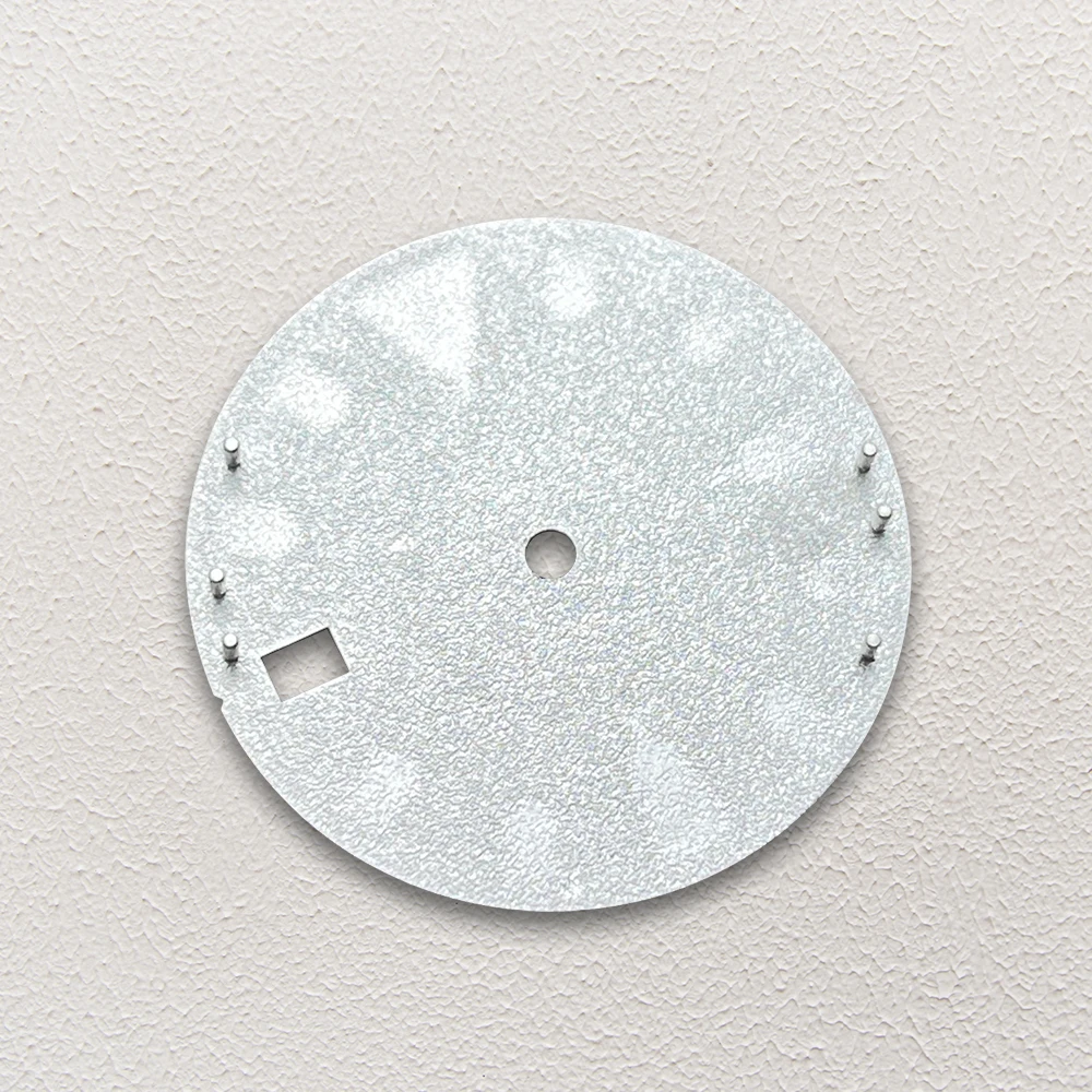 Esfera de flor de loto con logotipo S de 28,5mm, accesorio de modificación de reloj adecuado para NH35/NH36/4R/7S, movimiento C3 verde luminoso 3/3.8/4.2