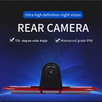 Cámara de visión trasera de coche CCD HD de 170 grados, luz de freno, marcha atrás de estacionamiento para Mercedes benz Sprinter VW Crafter con visión nocturna IR