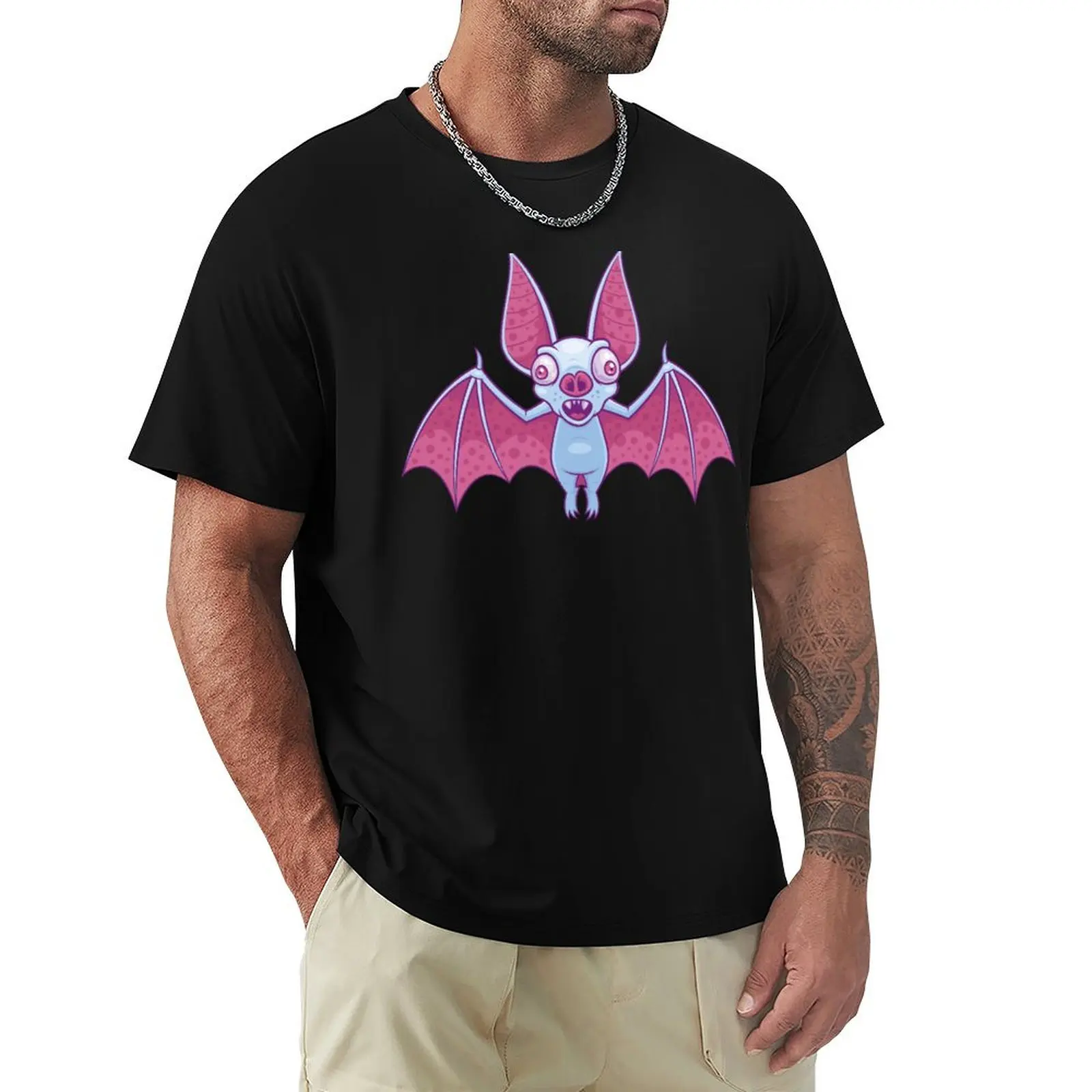 

Albino Vampire Bat T-Shirt Relaxed Fit Casual Short Sleeve Top