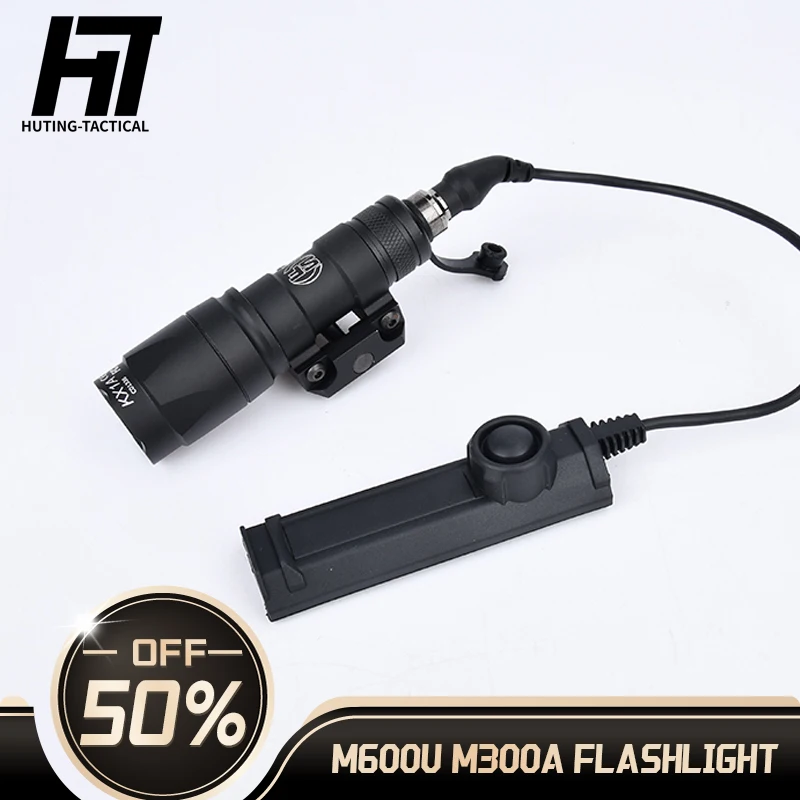 

Tactical SureFire M300 M600U M300C Airsoft Weapon Flashlight Hunting Scout Torch Rifle AR15 Gun LED Light Button Remote Switch