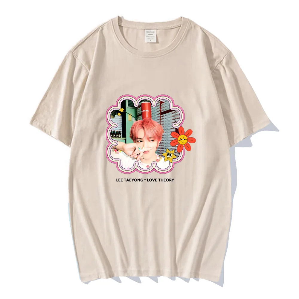 TAEYONG TAP T-shirt for Spring/Summer O-neck Tee-shirt Fashion Cotton Graphic Printing Tshirt Korean Style Roupas Femininas Tops