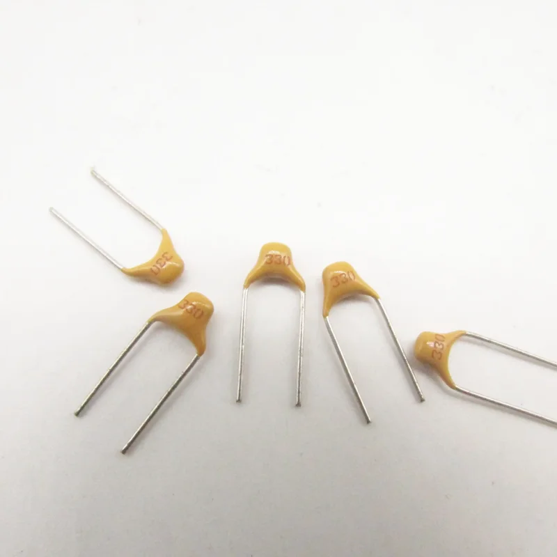 10-100pcs CT4-0805Y330M500 50V33PF silk screen 330 direct insertion ceramic monolithic capacitor