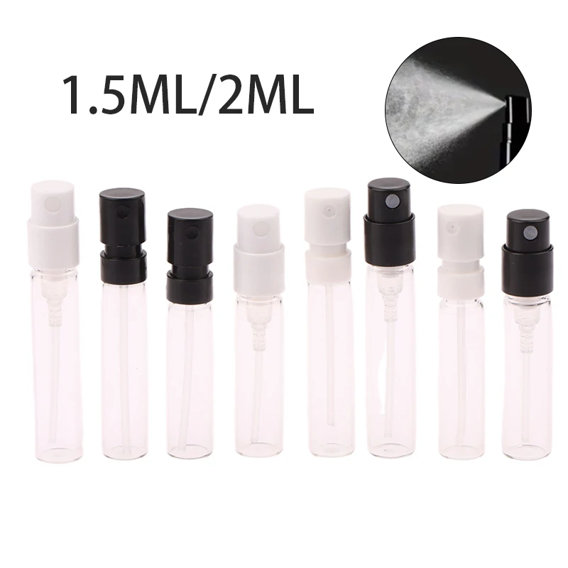 1Pc Mini Bayonet Glass Bottles Fragrance Sample Tester Bottle Vials Refillable Perfume Spray Atomizer Travel Cosmetic Containers