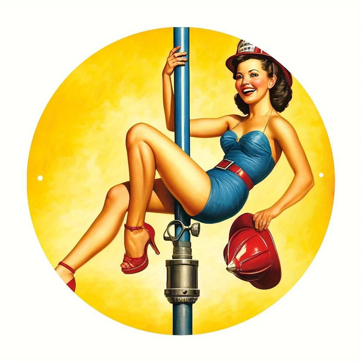 1pc Vintage Safety Sign 