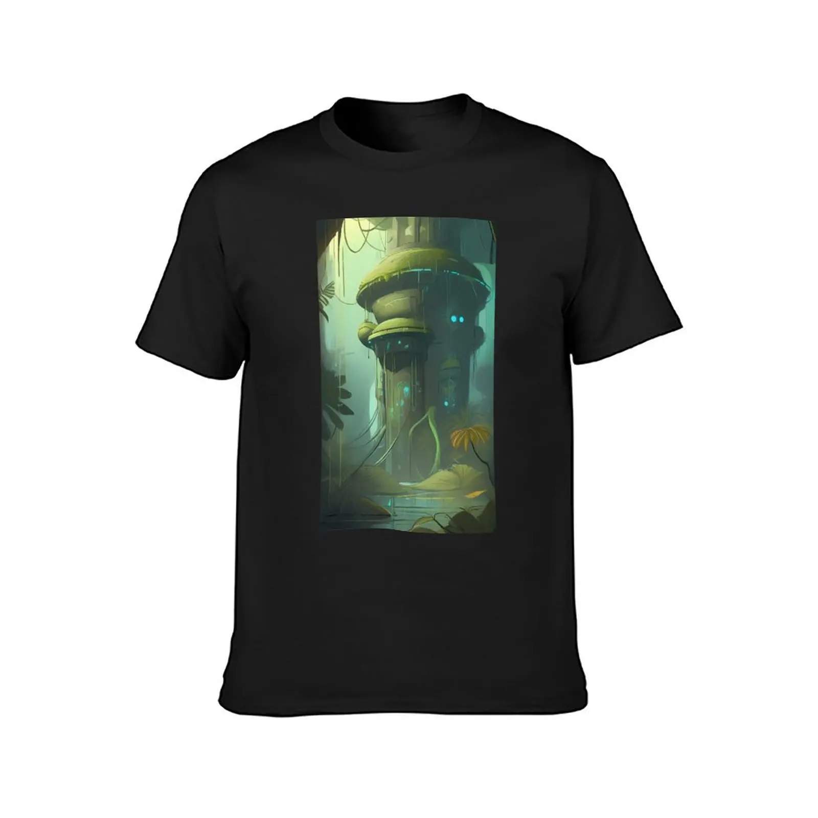 Apocalyptic house of the future T-Shirt oversizeds customs sublime Men's cotton t-shirt