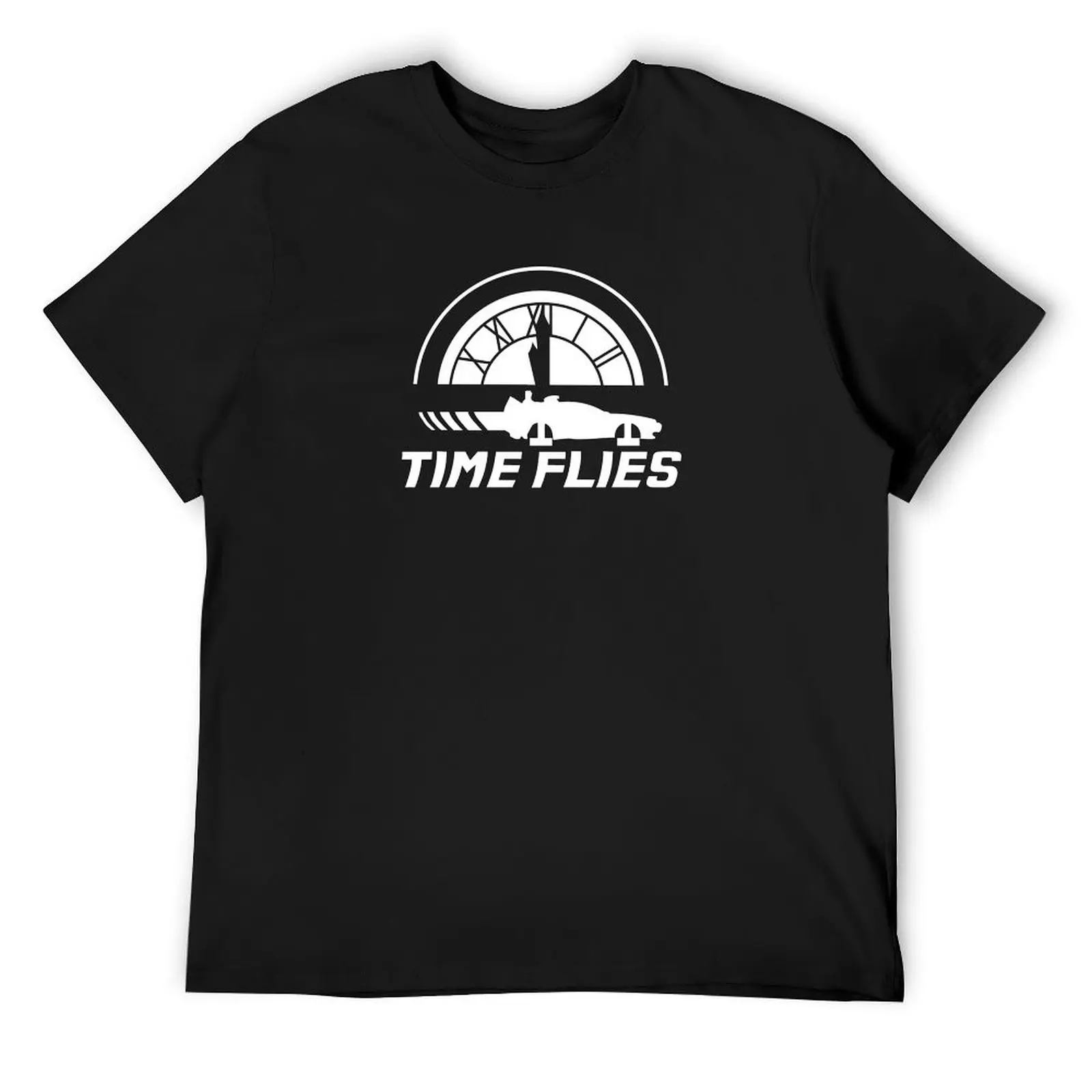 Time Flies (Back to the Future) T-Shirt customizeds for a boy boys whites slim fit t shirts for men