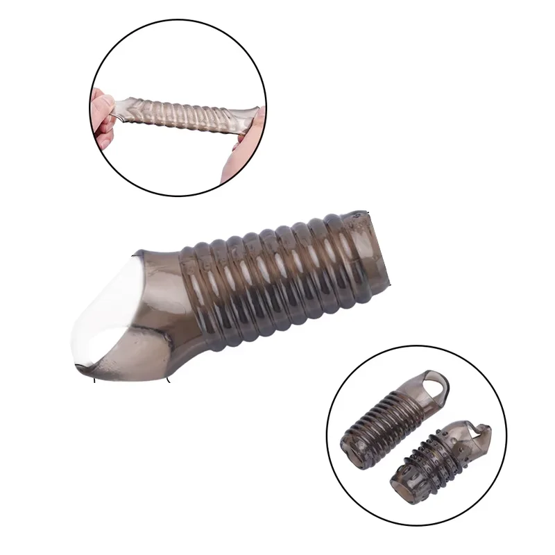 Cock Ring Reusable Silicone Delay Ejaculation Stronger Erection Sex Yoys Adult Supplies Linen Nozzle Ring Cock Sex Toys For Men