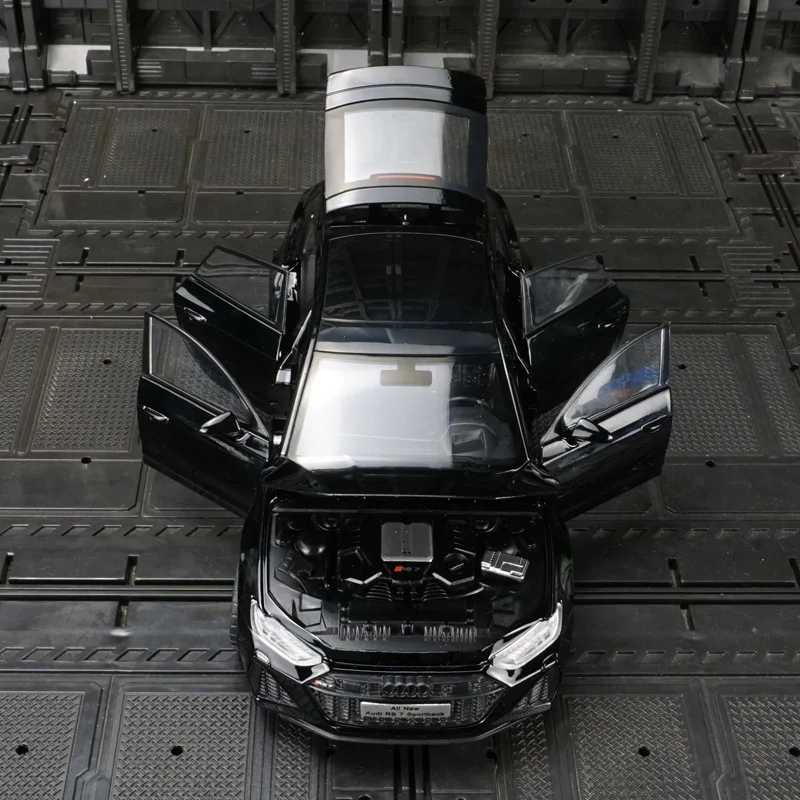 1:24 Audi RS7 liga cupê modelo de carro ornamentos portas de brinquedo acústico-óptico e capô tronco pode abrir a força de absorção de choque.
