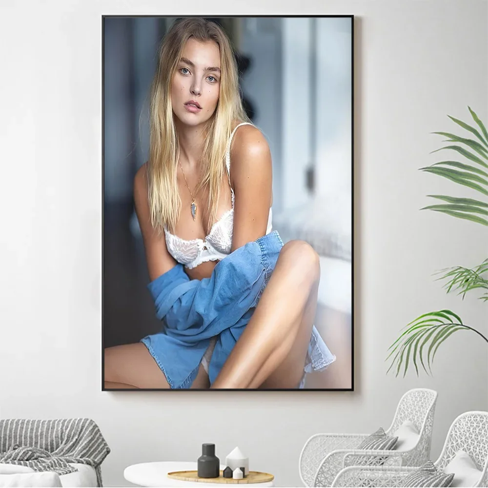 Silk Cloth Wall Poster Rachel Hilbert Sexy Model Star Art Home Decoration Gift