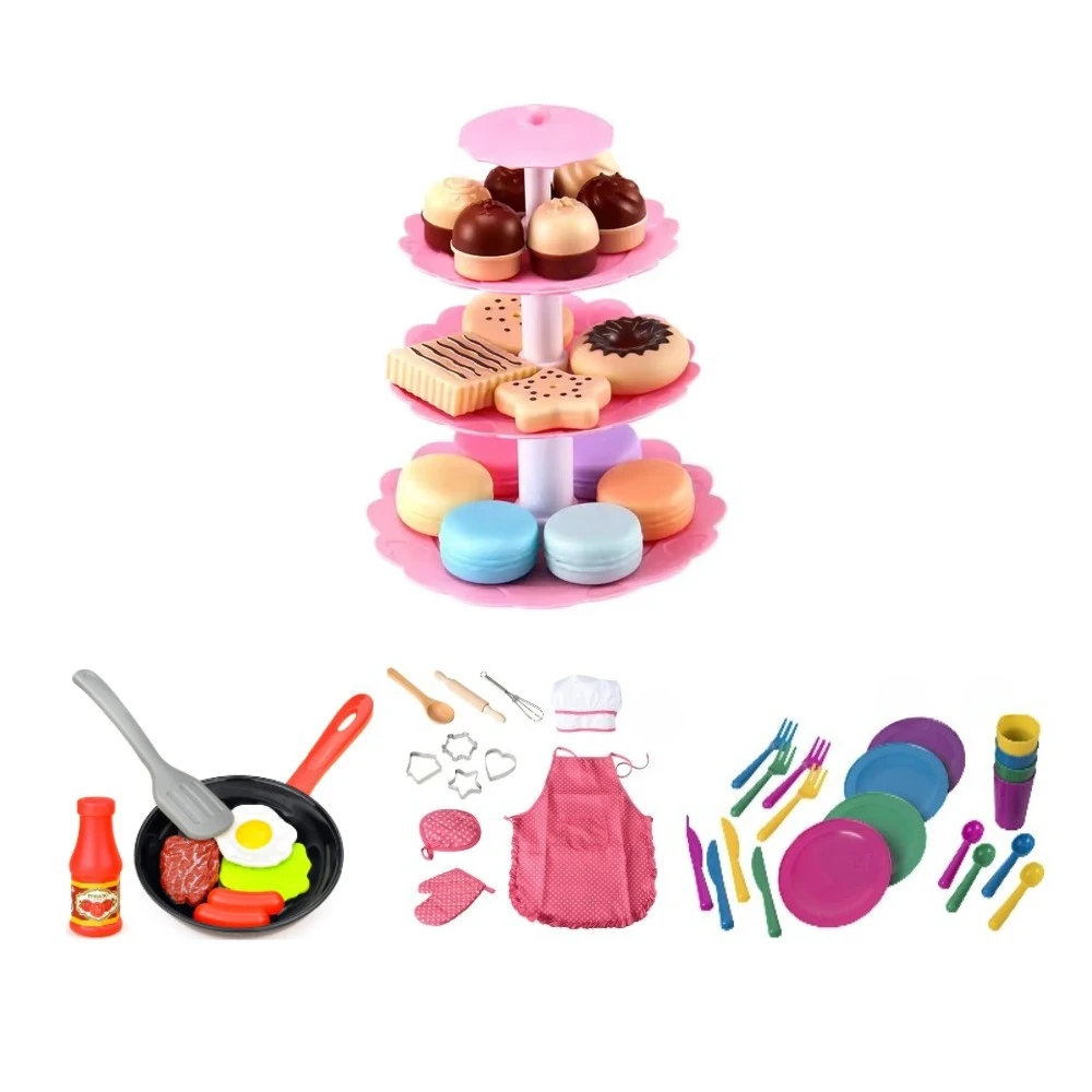 

Детские игрушки для кухни: фартуки для выпечки и приготовления пищи, шапочки повара, наборы кухонной утвари и другие интерактивные игрушки-подарки