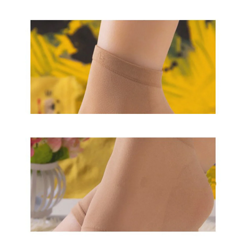 جوارب مرطبة من النايلون بتصميم مفتوح عند أصابع القدم للبشرة المتشققة الصلبة مع جوارب كعب جل مريحة قابلة للتنفس من مادة Sebs