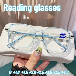 Anti Blue Light Farsighted Eyeglasses Reading Eyewear for Women Men 0-+400