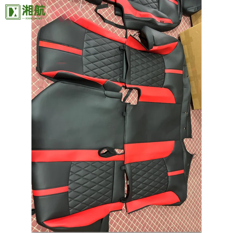 Suitable for Customized Breathable Cover for Interor Accessories Black and Red Universal Car Seat Covers Full Set
