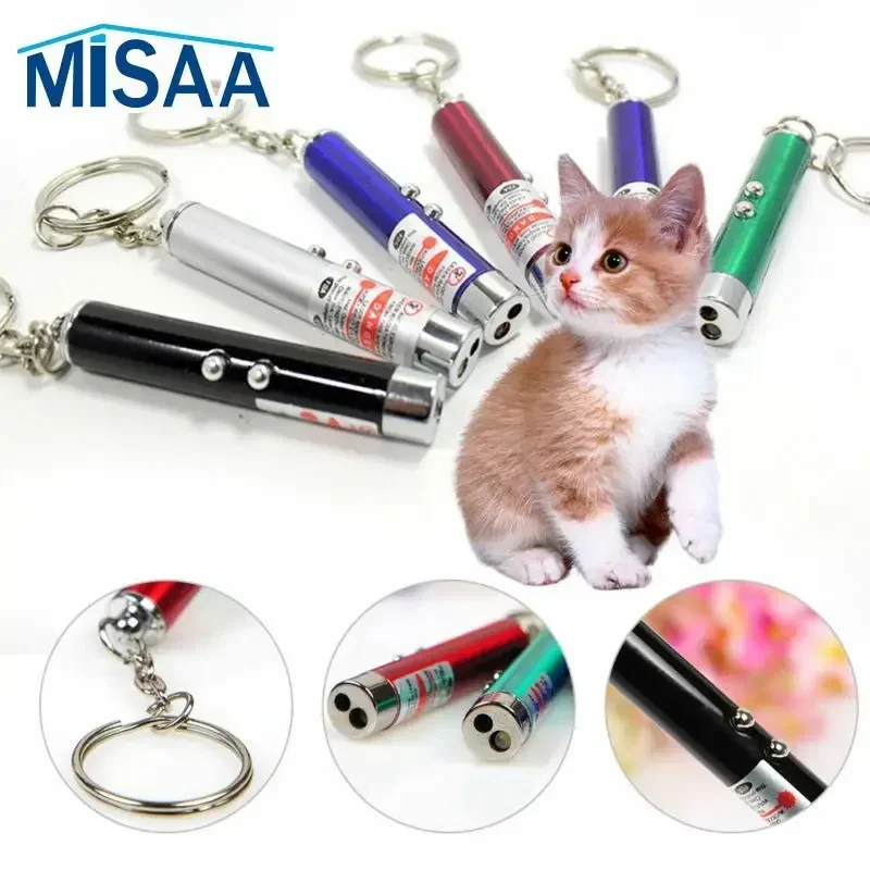 

Outdoor Cat Guidance Training Toy LED Laser Pen Pointer Random Color Funny Cat Chaser Toys Mini Laser Flashlight Cat Accessories