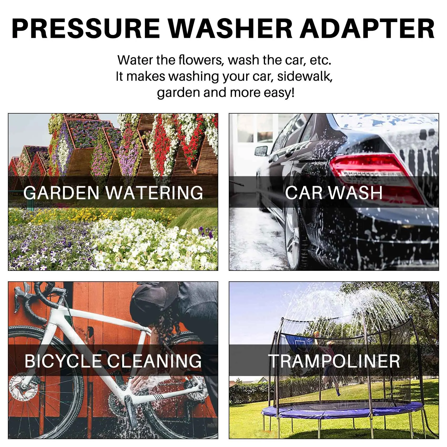 A98E-Pressure Washer Rotating Spray Turbo Nozzle Universal For Hot And Cold Water 3,000 Psi, 3.0 Orifice, 3.0 Gpm With 1/4 Inch