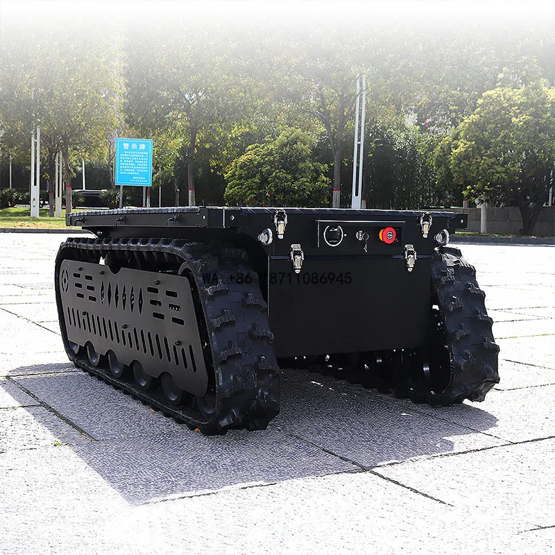 Heavy Duty Robotic Transport Machine 500-1200KG Payload, Tank Robot Chassis for Industrial Cargo Handling and Logistics