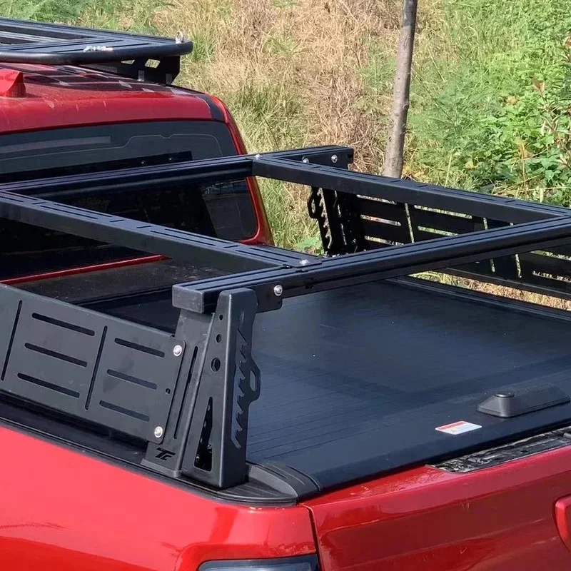 High Quality Heavy Duty Adjustable Gantry Bar, Heavy Black Non-Slip Durable 4X4 Pickup Off-Road Styling Accessories