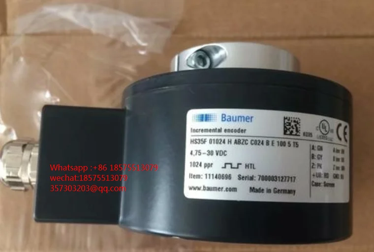 

For Baumer HS35F 01024 H ABZC C024 B E 100 7 T5Industrial Encoder Incremental HS35F01024HABZCC024BE1007T5 Encoder 1Piece