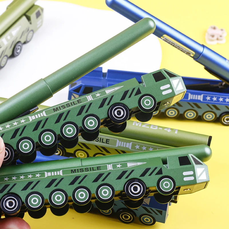 1-teiliger Modellstift: Signierstift im Autoraketen-/Kampfflugjet-/Hubschrauber-Design, Kugelschreiber, Stressabbau-Stift, simulierter Modelstift – Detail 6