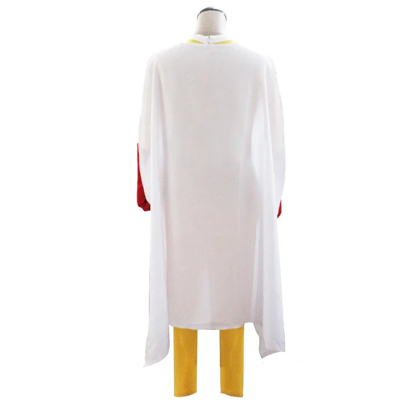 One Punch Man Cosplay Costumes Saitama Cosplay Jumosuits+Cloak+Belt+Hat+Gloves Full Set For Halloween Party