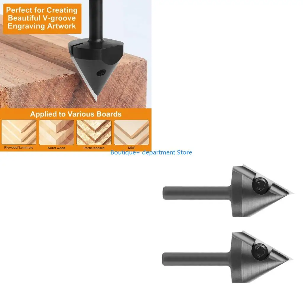 

E1PD съемное лезвие V-образный карбоновый резак, вариант 60 градусов/90 градусов, точный фрезерный инструмент по дереву для по